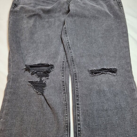 Silver Jeans Women's Size 29 Black Denim Boyfriend Comfort Distressed 29" (62) - Picture 6 of 12